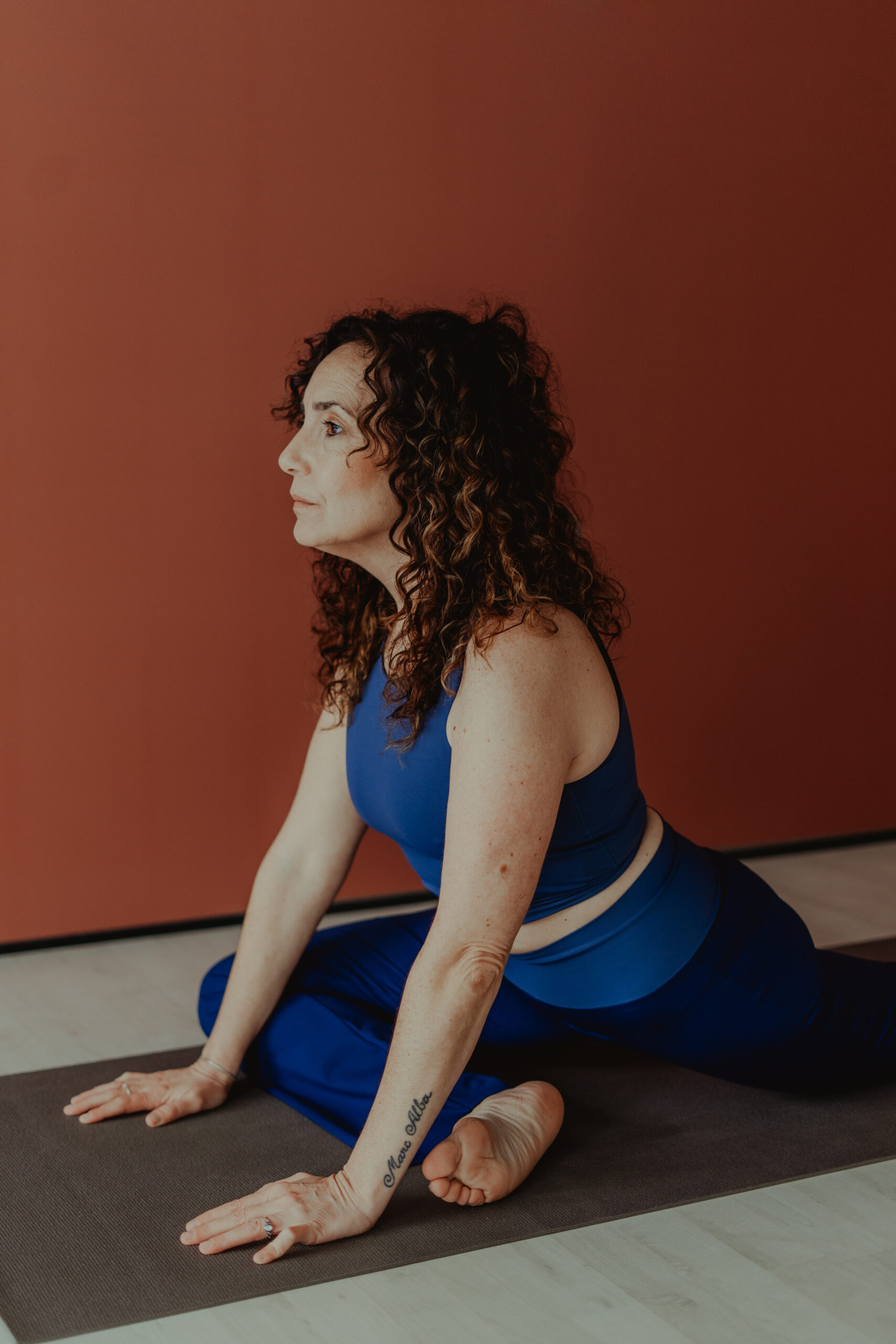 Leggins de campana azules de mujer