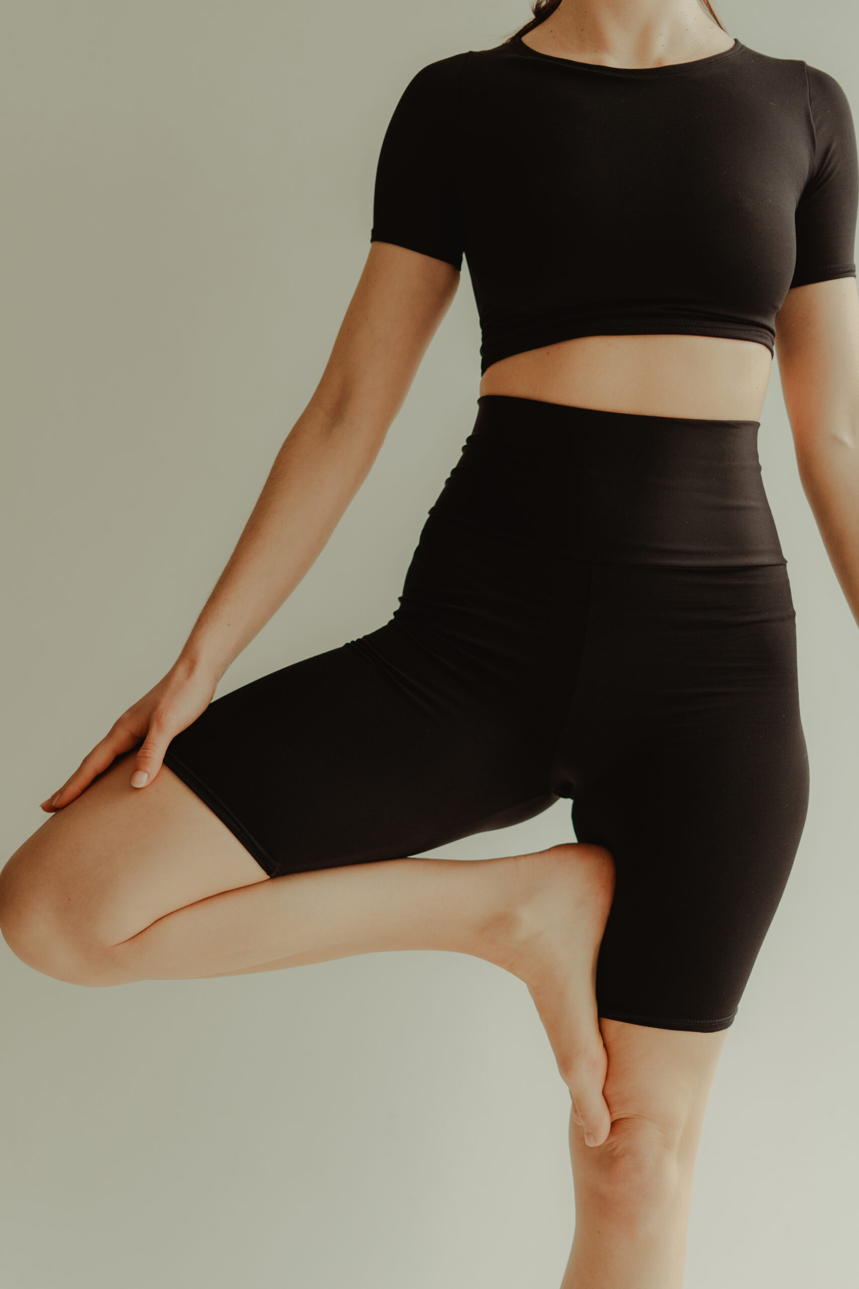 Leggins cortos negros