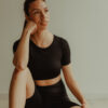 Leggins cortos negros Leggins cortos negros