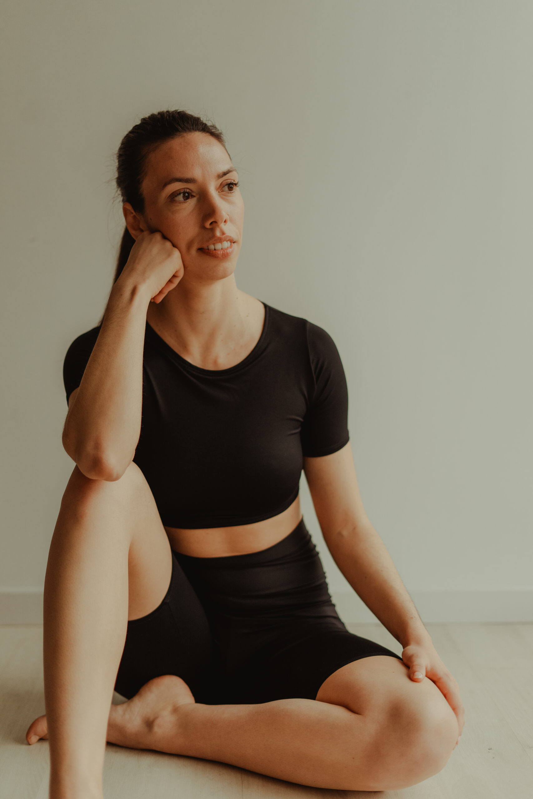 Leggins cortos negros Leggins cortos negros