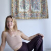 Pantalones marrones anchos