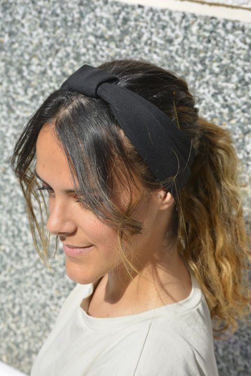 diadema de tela accesorios pelo