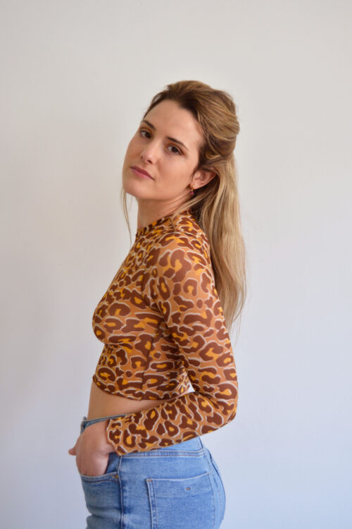 Camiseta tul transparente